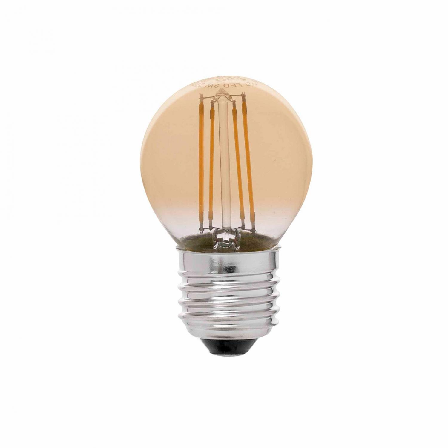 Levně FARO 17493 LED žárovka G45 E27 4W filament AMBER DIM 2200K - FARO