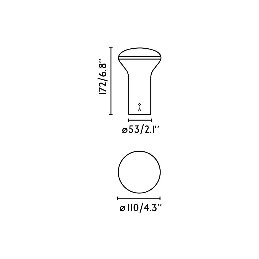 FARO 20208 BUDDY přenosná stolní lampa, šedá, 3W - FARO (obrázek 6)