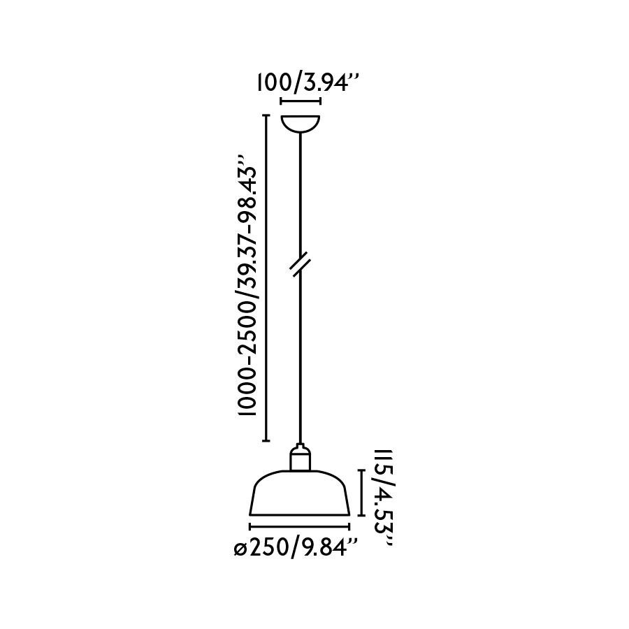 FARO 20339-120 TATAWIN M závěsné svítidlo, černá - FARO (obrázek 6)