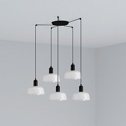 Obrázek pro produkt TATAWIN S závěsné svítidlo 5x žárovka, bílá - FARO