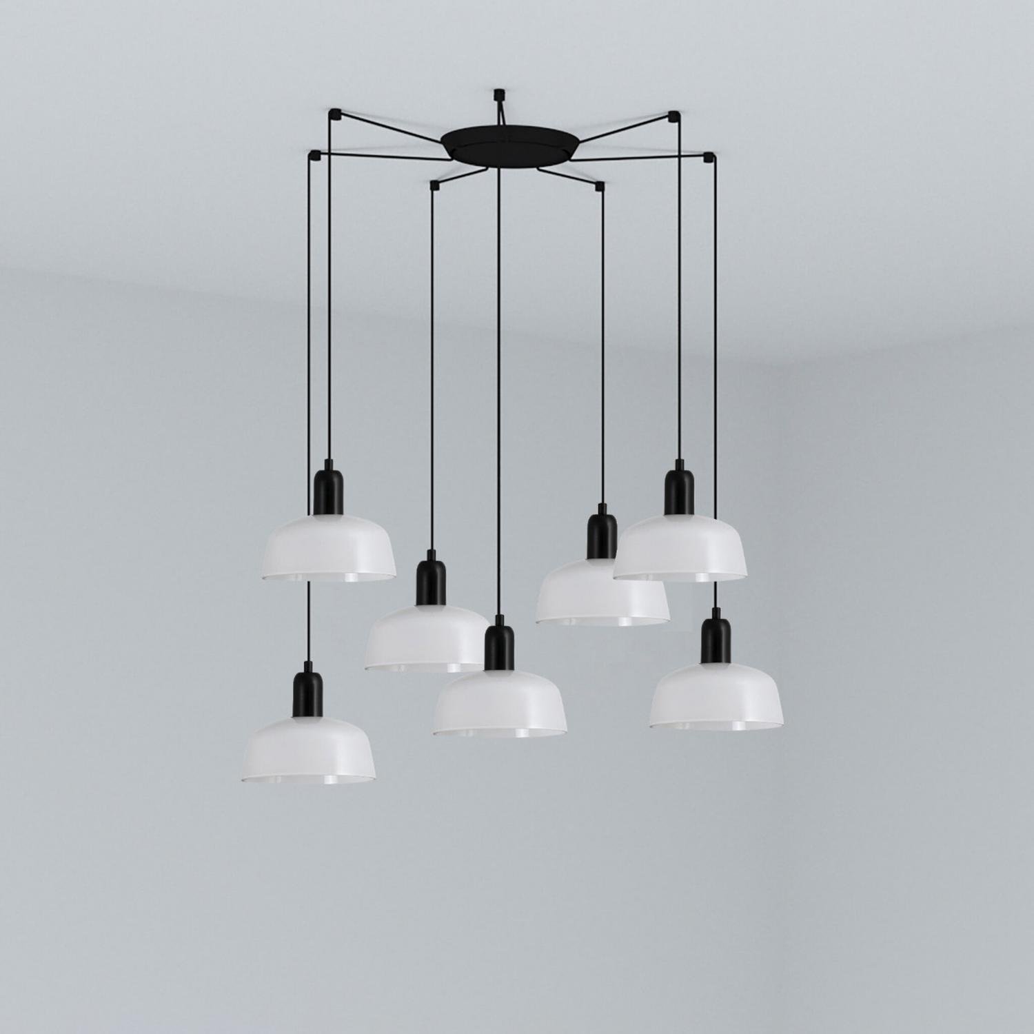 Levně FARO 20340-116-7L TATAWIN S závěsné svítidlo 7x žárovka, bílá - FARO