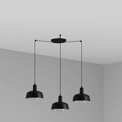 Obrázek pro produkt TATAWIN S závěsné svítidlo 3x žárovka, černá - FARO