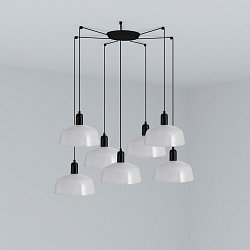 Obrázek pro produkt TATAWIN M závěsné svítidlo 7x žárovka, bílá - FARO