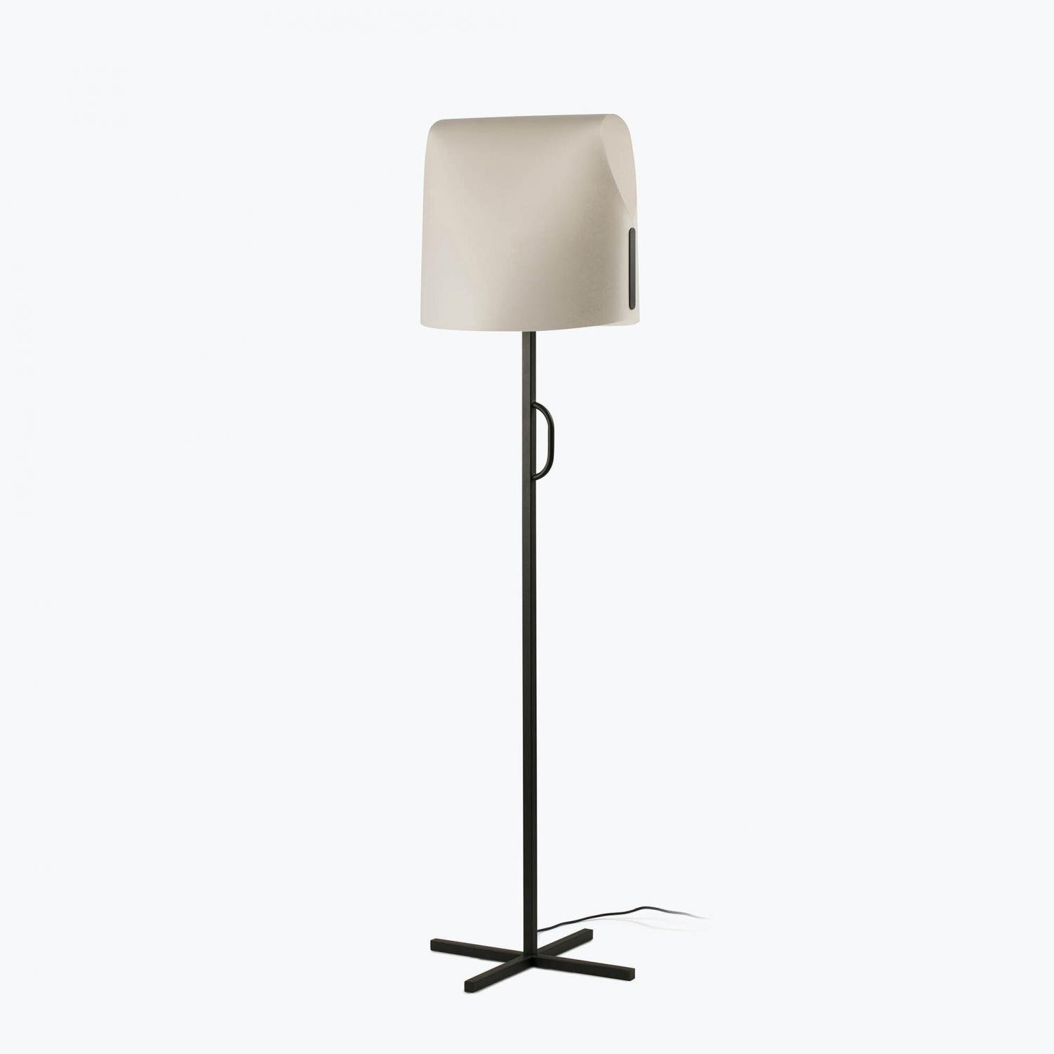 Levně FARO 23003-59 LUANG stojací lampa, černá/béžová - FARO