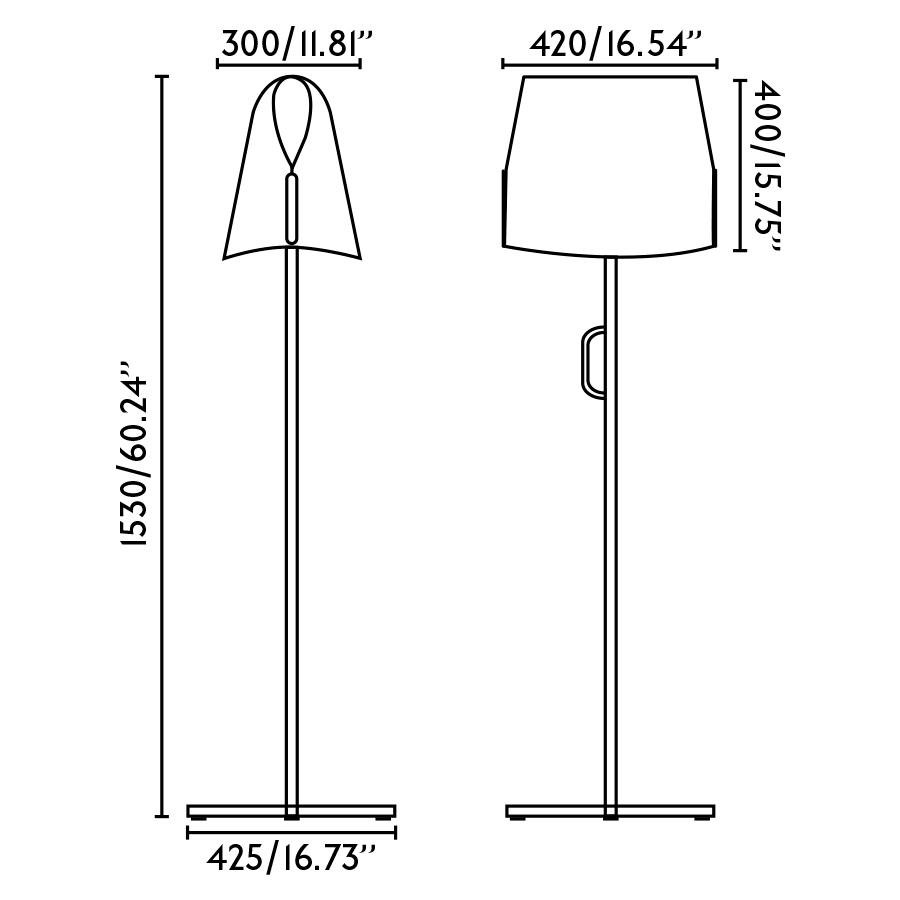 FARO 23003-59 LUANG stojací lampa, černá/béžová - FARO (obrázek 6)