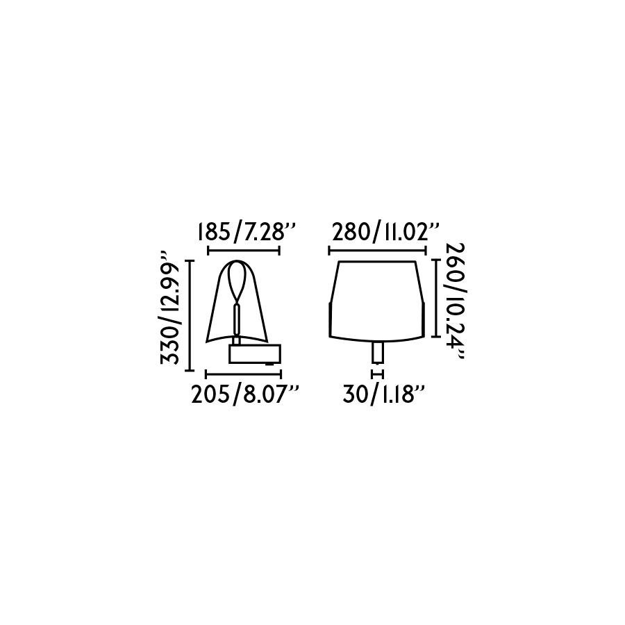 FARO 23004-58 LUANG nástěnné svítidlo, černá/hnědá - FARO (obrázek 6)