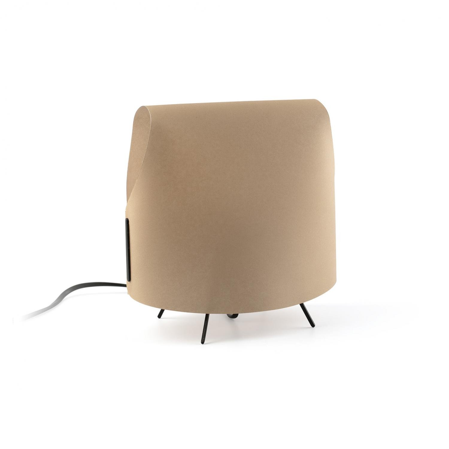 Levně FARO 23066 LUANG XS stolní lampa, černá/hnědá - FARO