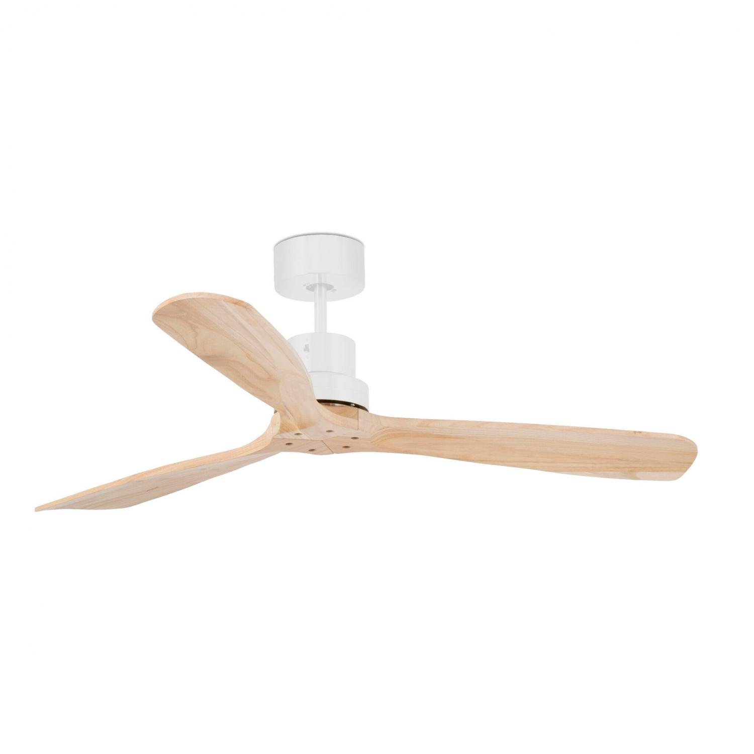 Levně FARO 33561DC LANTAU L stropní ventilátor, bílá/borovice s DC motorem - FARO