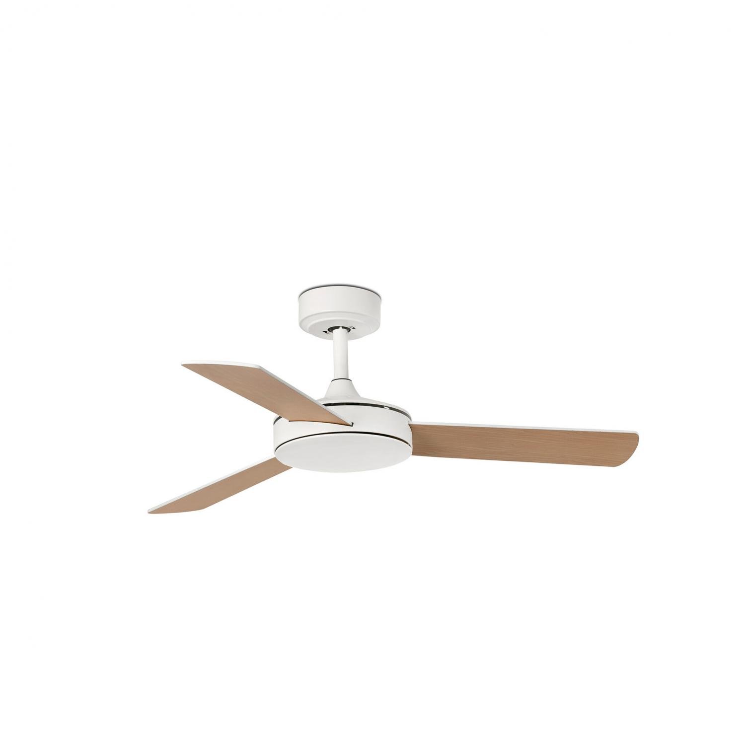 FARO 33603DC MINI MALLORCA S stropní ventilátor, bílá/javor - FARO