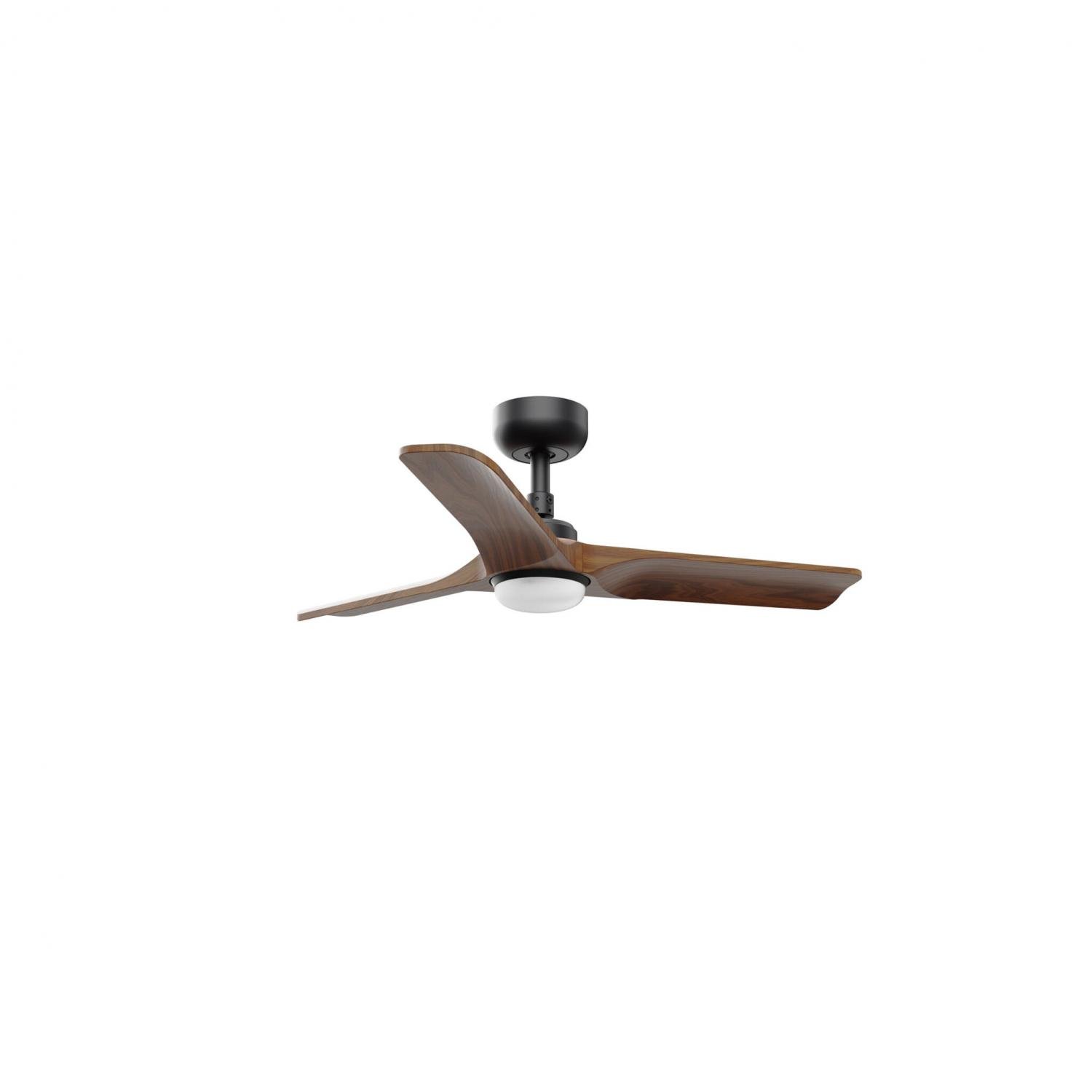 FARO 33806-1TW HEYWOOD S LED stropní ventilátor, bílá/světlé dřevo DC - FARO