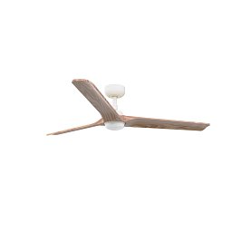 Obrázek pro produkt HEYWOOD L LED stropní ventilátor, bílá/světlé dřevo s DC motorem - FARO