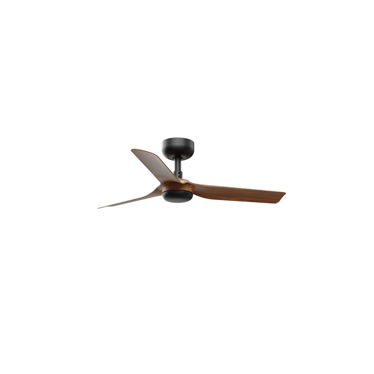 FARO 33823 MINI PUNT S stropní ventilátor, černá/tmavé dřevo s DC motorem - FARO