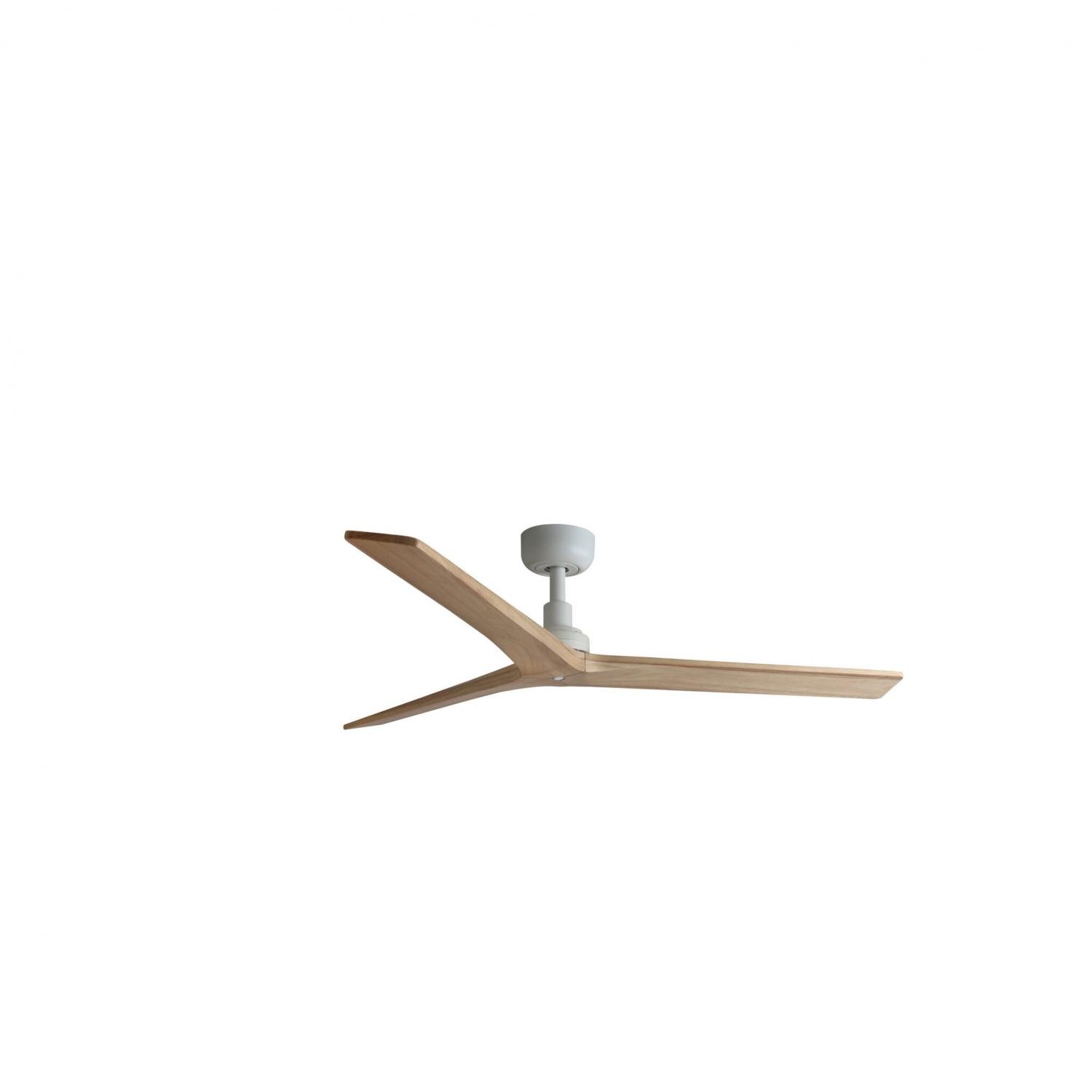 FARO 34280 KLIM M stropní ventilátor, bílá/světlý dub DC - FARO