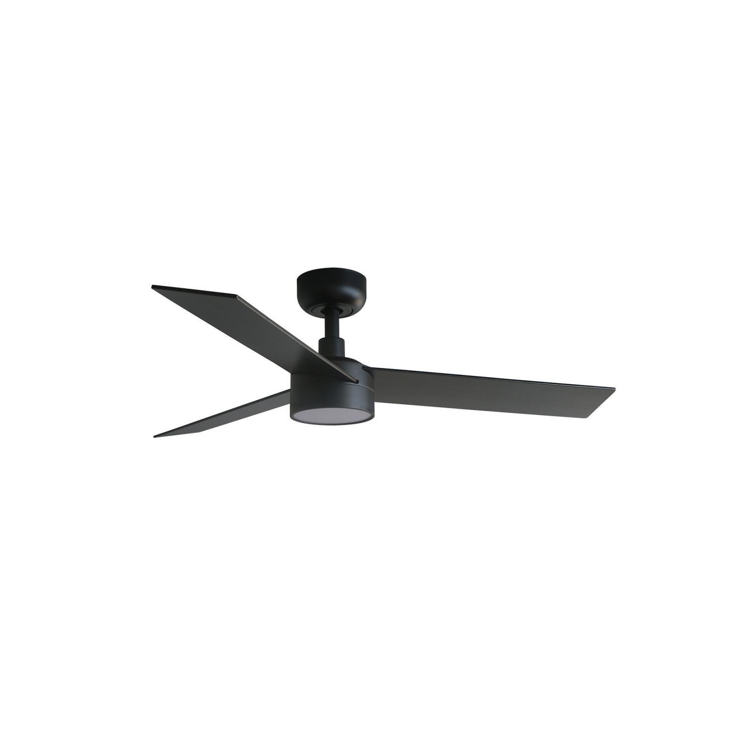 FARO 34296-1TW RUDDER S LED stropní ventilátor, černá/ořech - FARO