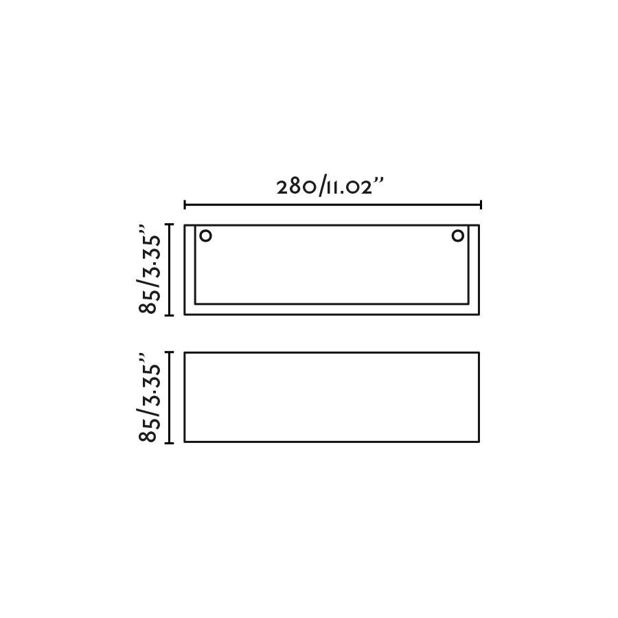 FARO 63420 MILO 280 nástěnné svítidlo, bílá - FARO (obrázek 6)