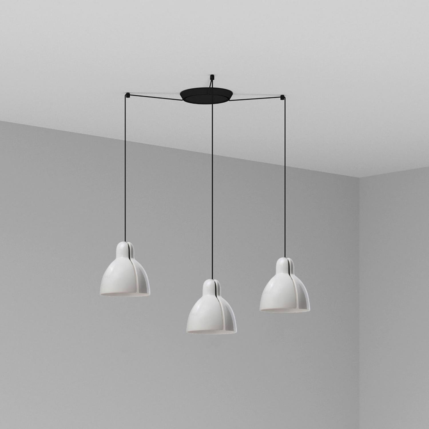 Levně FARO 64255-111-3L VENICE závěsné svítidlo 3x žárovka, bílá - FARO
