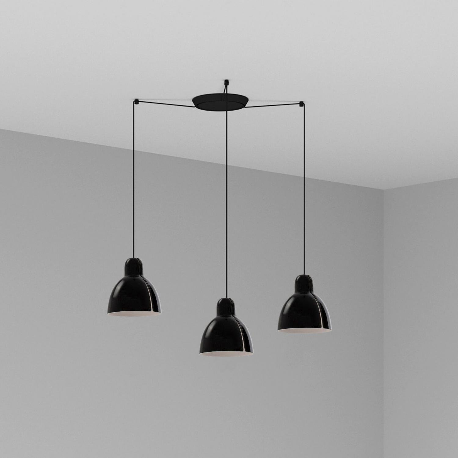 Levně FARO 64255-112-3L VENICE závěsné svítidlo 3x žárovka, černá - FARO