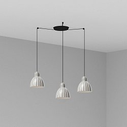 Obrázek pro produkt VENICE závěsné svítidlo 3x žárovka, bílá s pruhy - FARO