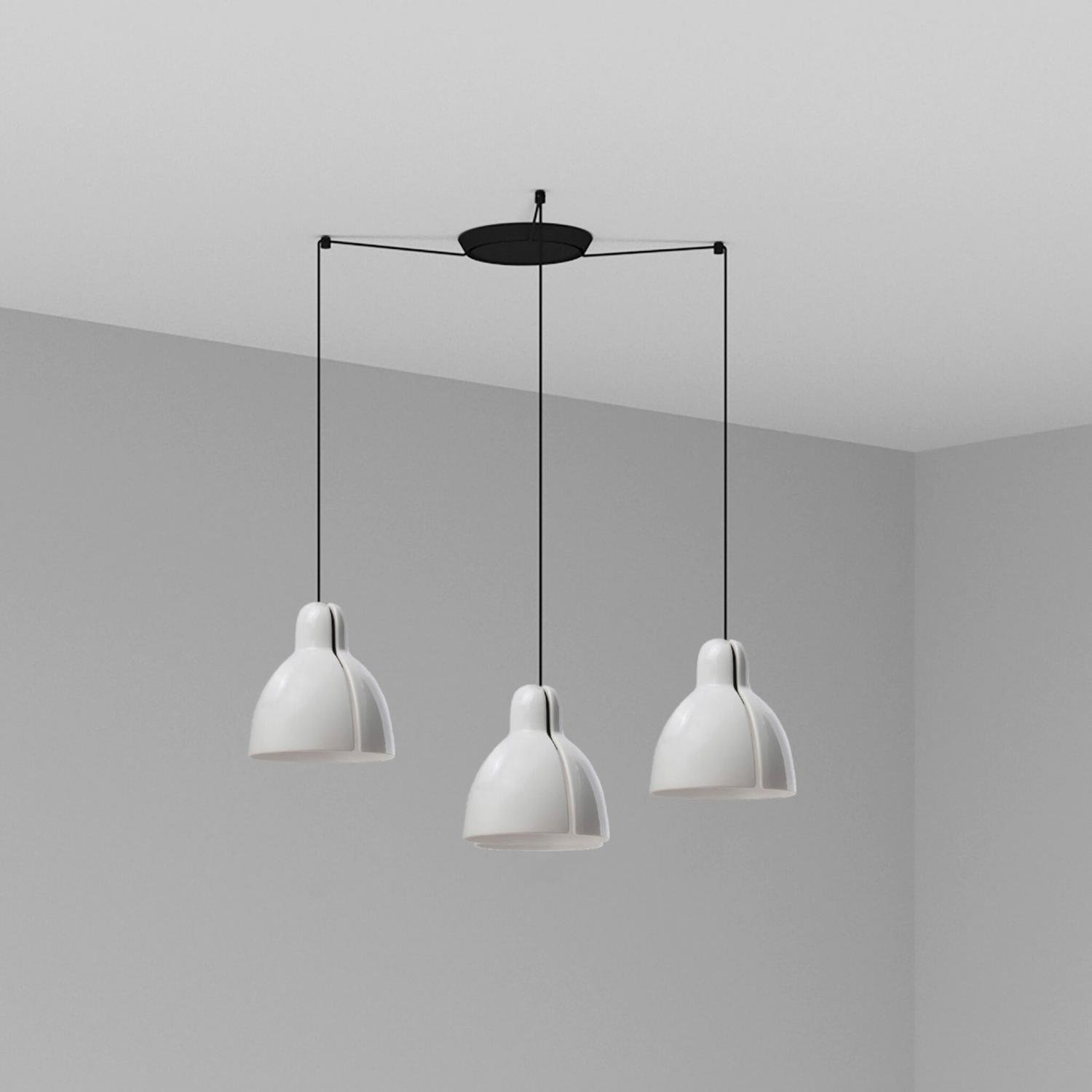 Levně FARO 64255-124-3L VENICE 200 závěsné svítidlo 3x žárovka, bílá - FARO