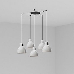Obrázek pro produkt VENICE 200 závěsné svítidlo 5x žárovka, bílá - FARO