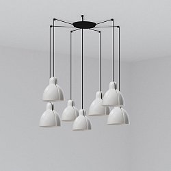 Obrázek pro produkt VENICE 200 závěsné svítidlo 7x žárovka, bílá - FARO