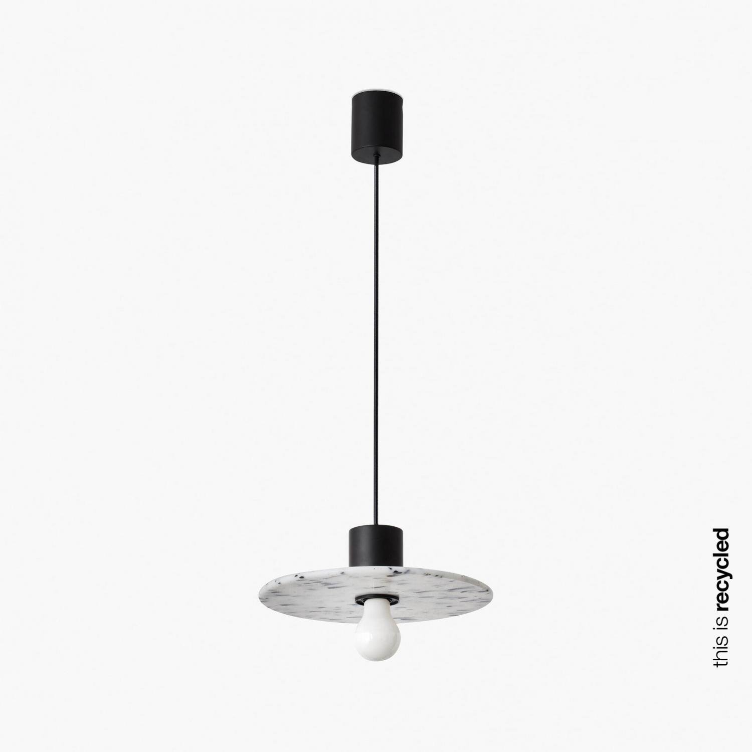 FARO 68600-50 CONFETTI 300 závěsné svítidlo, recyklovaný marmoreal, pr. 30cm - FARO