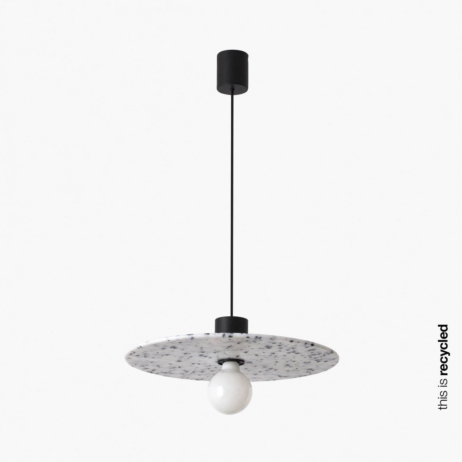 FARO 68600-51 CONFETTI 400 závěsné svítidlo, recyklovaný marmoreal, pr. 45cm - FARO