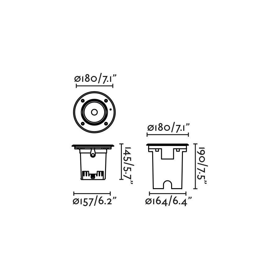 FARO 70312 GEISER 180 zapuštěný wall washer - FARO (obrázek 3)