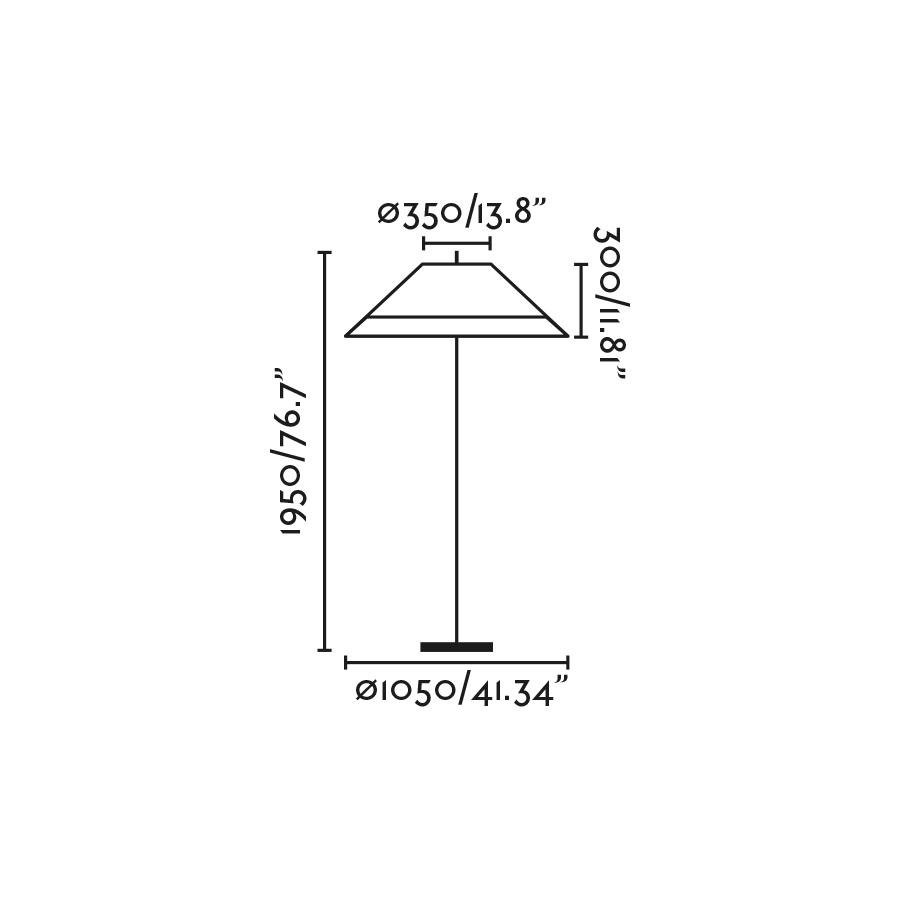 FARO 71569-10 SAIGON OUT C100 stojací lampa, šedá/béžová 2M - FARO (obrázek 5)
