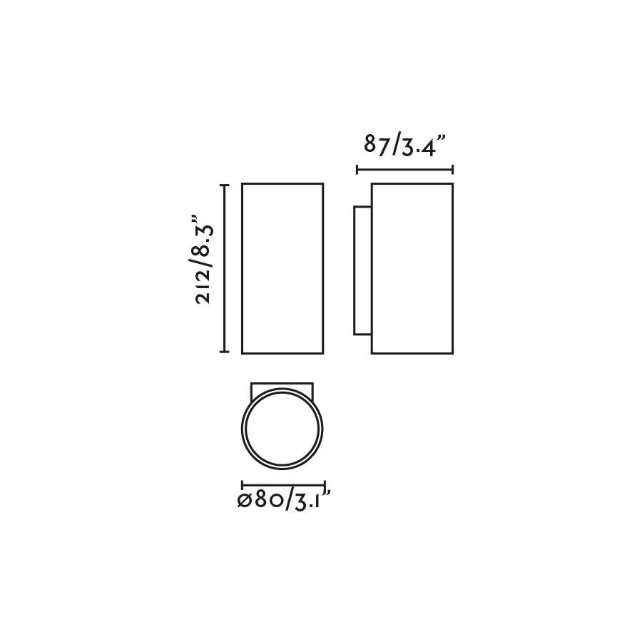FARO 71791-124 KOV 2L nástěnné svítidlo kulaté, bílá 2700K 14°/34° - FARO (obrázek 3)