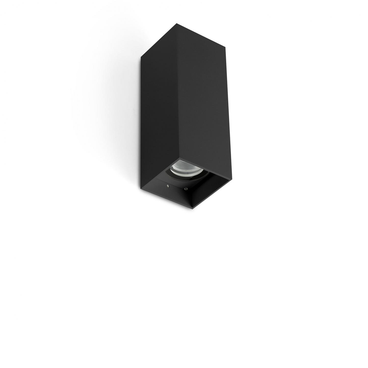 FARO 71793-222 KOV 2L nástěnné svítidlo hranaté, černá 2700K 14°/23° - FARO