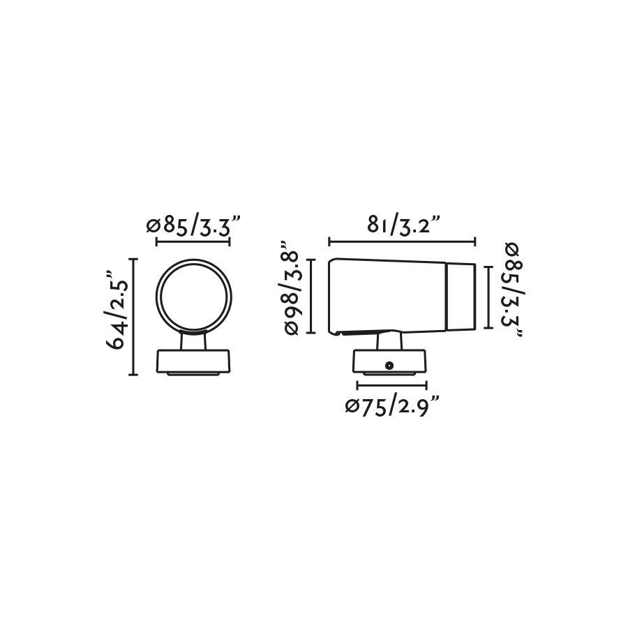FARO 75303-221 PUK 85 bodové svítidlo, černá 15° 2700K - FARO (obrázek 4)