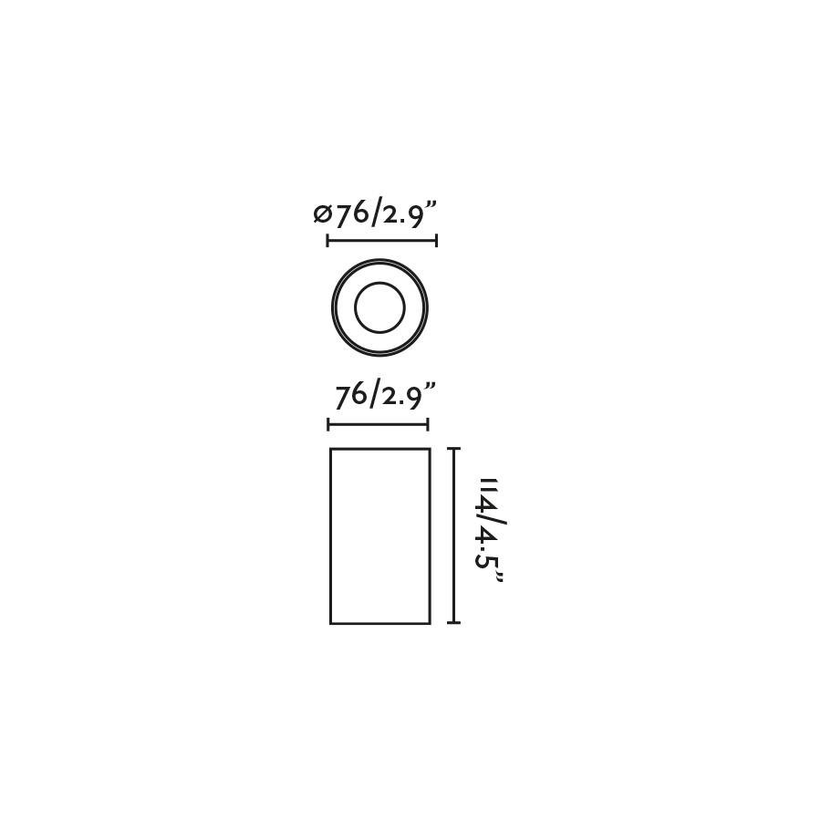 FARO 75305-221 PUK 76 stropní svítidlo, černá 15° 2700K - FARO (obrázek 3)
