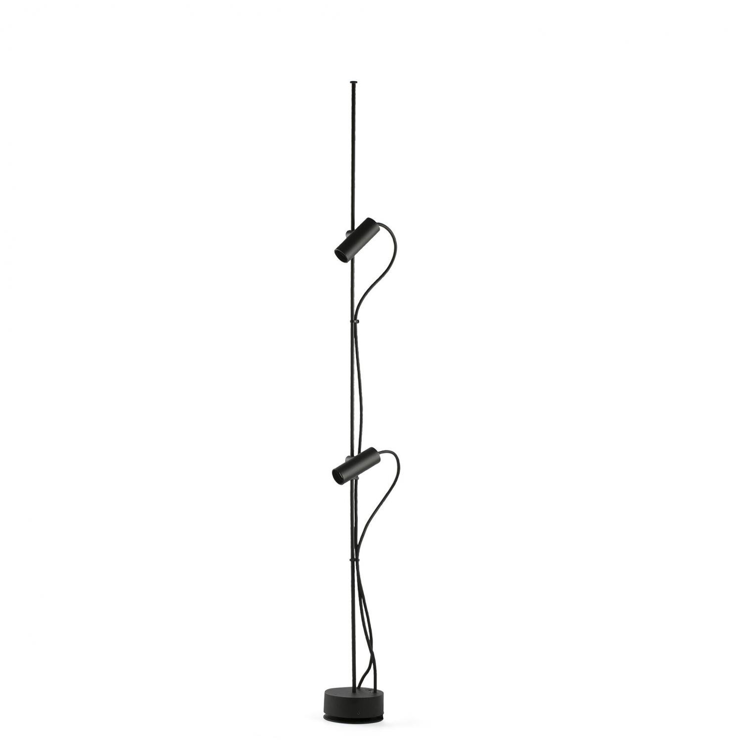 FARO 75705-233 CLAP 1266 stojací lampa, černá 2x6W 3000K 38st. - FARO