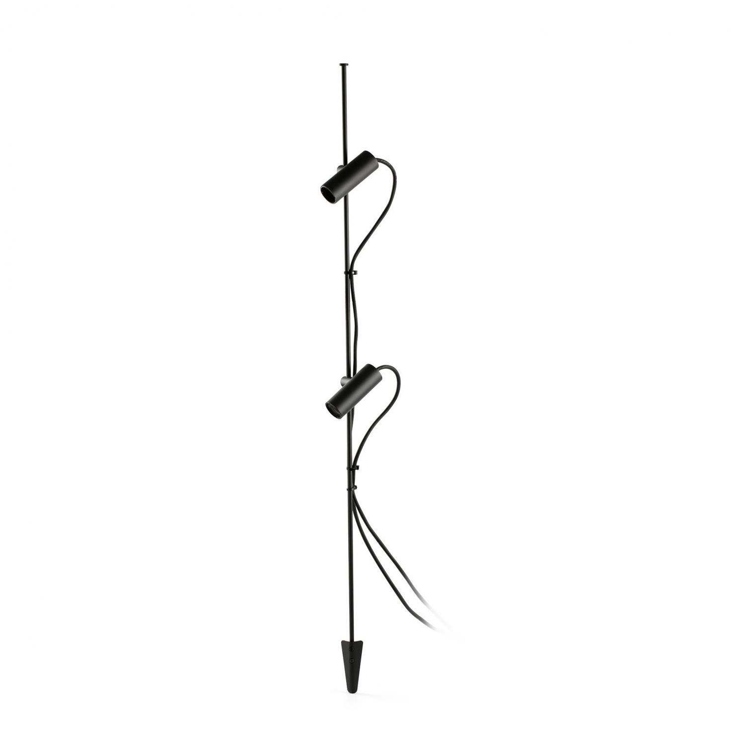 Levně FARO 75709-233DR CLAP 1030 lampa se zápichem, černá 2x6W 3000K 38st. - FARO