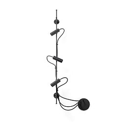 Obrázek pro produkt CLAP lineární nástěnné a stropní svítidlo, černá 3x6W 3000K 38st. - FARO