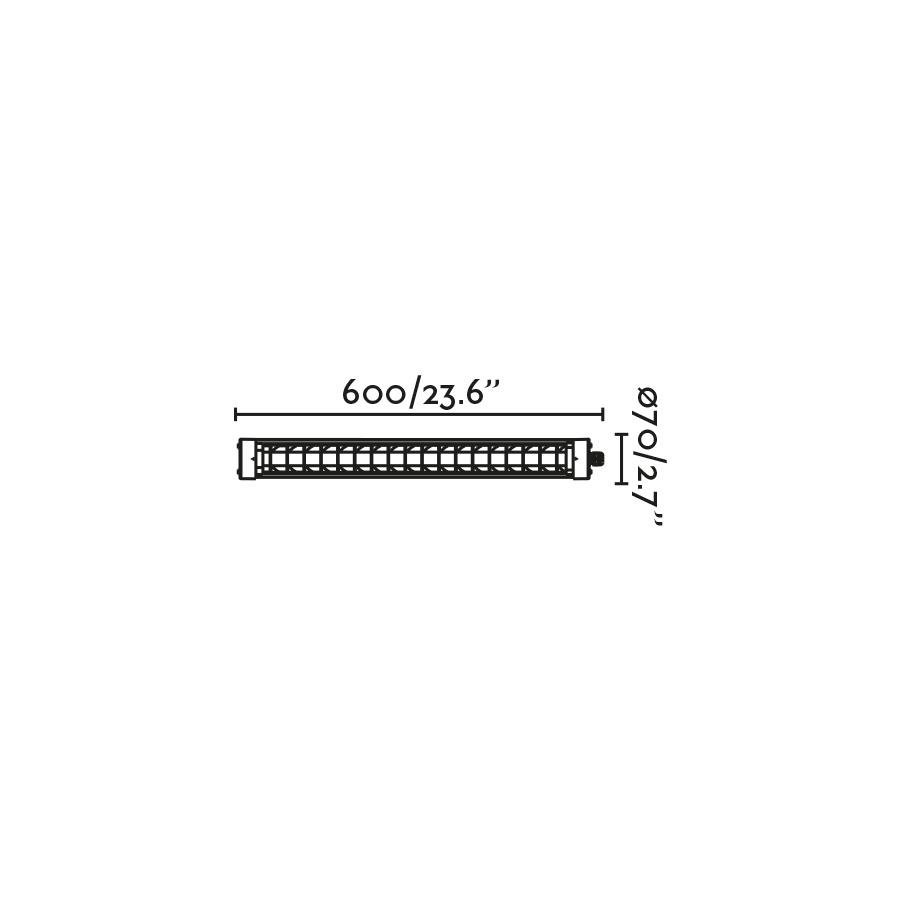 FARO 75756 SCUBA LOUVER 600 nástěnné svítidlo, černá 20W - FARO (obrázek 5)