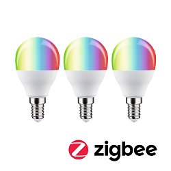 Obrázek pro produkt Standard 230V Smart Home Zigbee 3.0 LED kapka E14 3x5W RGBW+ stmívatelné mat - PAULMANN