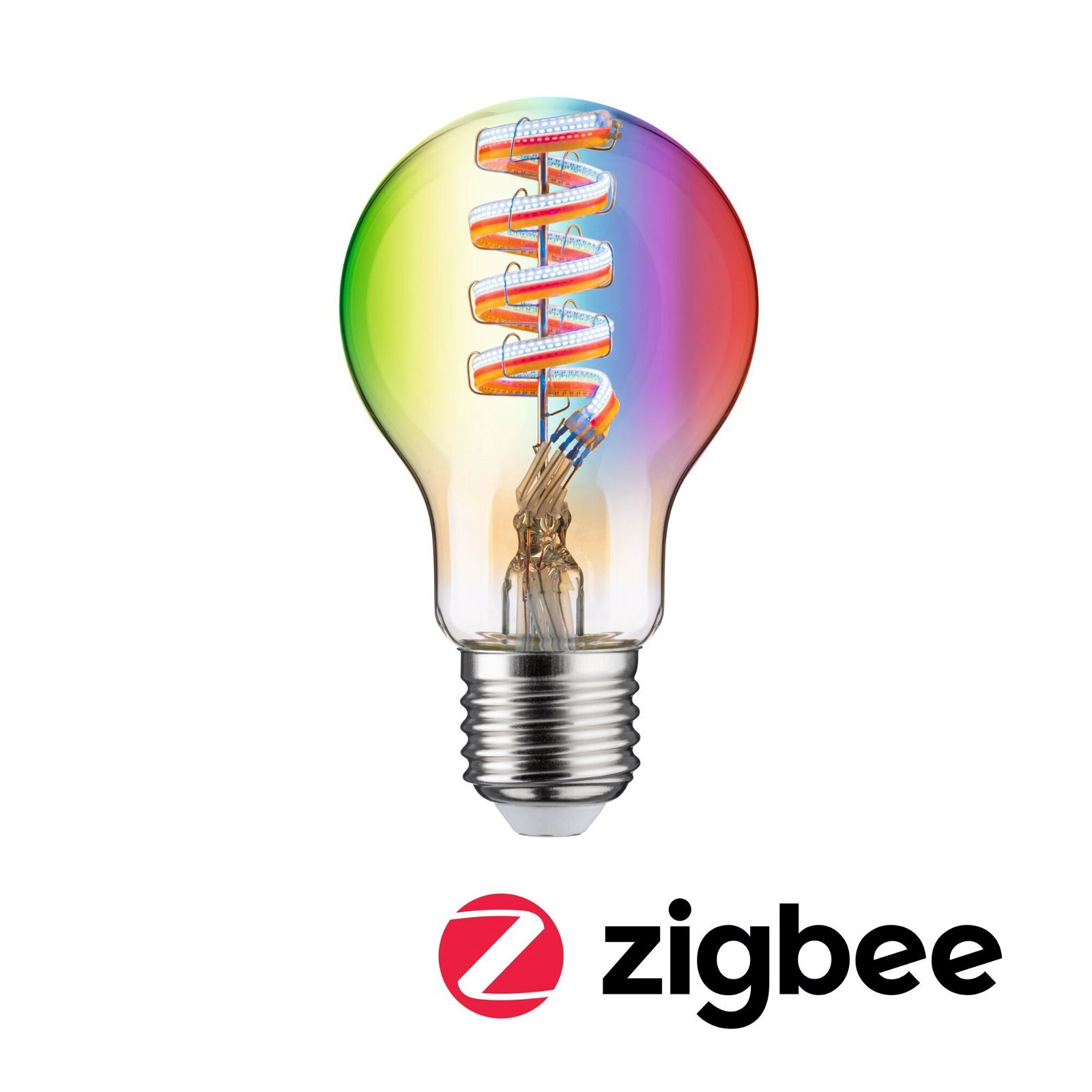 P 29156 Filament 230V Smart Home Zigbee 3.0 LED žárovka E27 6,3W RGBW+ stmívatelné zlatá - PAULMANN