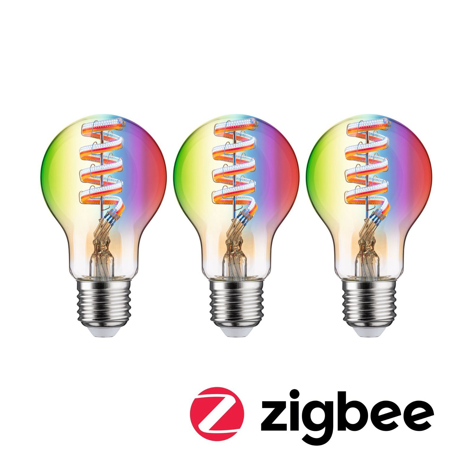 P 29163 Filament 230V Smart Home Zigbee 3.0 LED žárovka E27 3x6,3W RGBW+ stmívatelné zlatá - PAULMANN