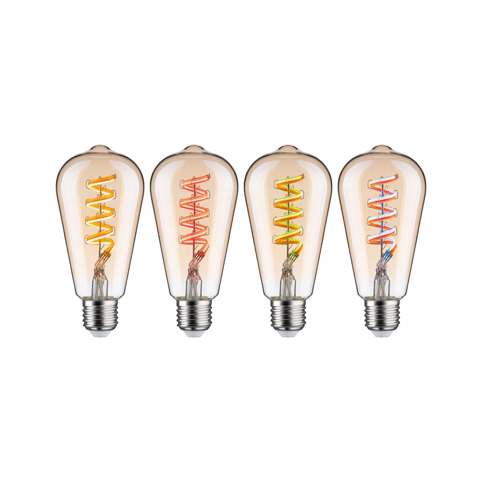 P 29164 Filament 230V Smart Home Zigbee 3.0 LED žárovka ST64 E27 3x6,3W RGBW+ stmívatelné zlatá - PAULMANN (obrázek 6)