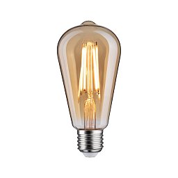 Obrázek pro produkt 1879 Filament 230V 3-krokové-stmívatelné LED žárovka Rustika E27 3 Step Dim 6W 1800K stmívatelné zlatá - PAULMANN