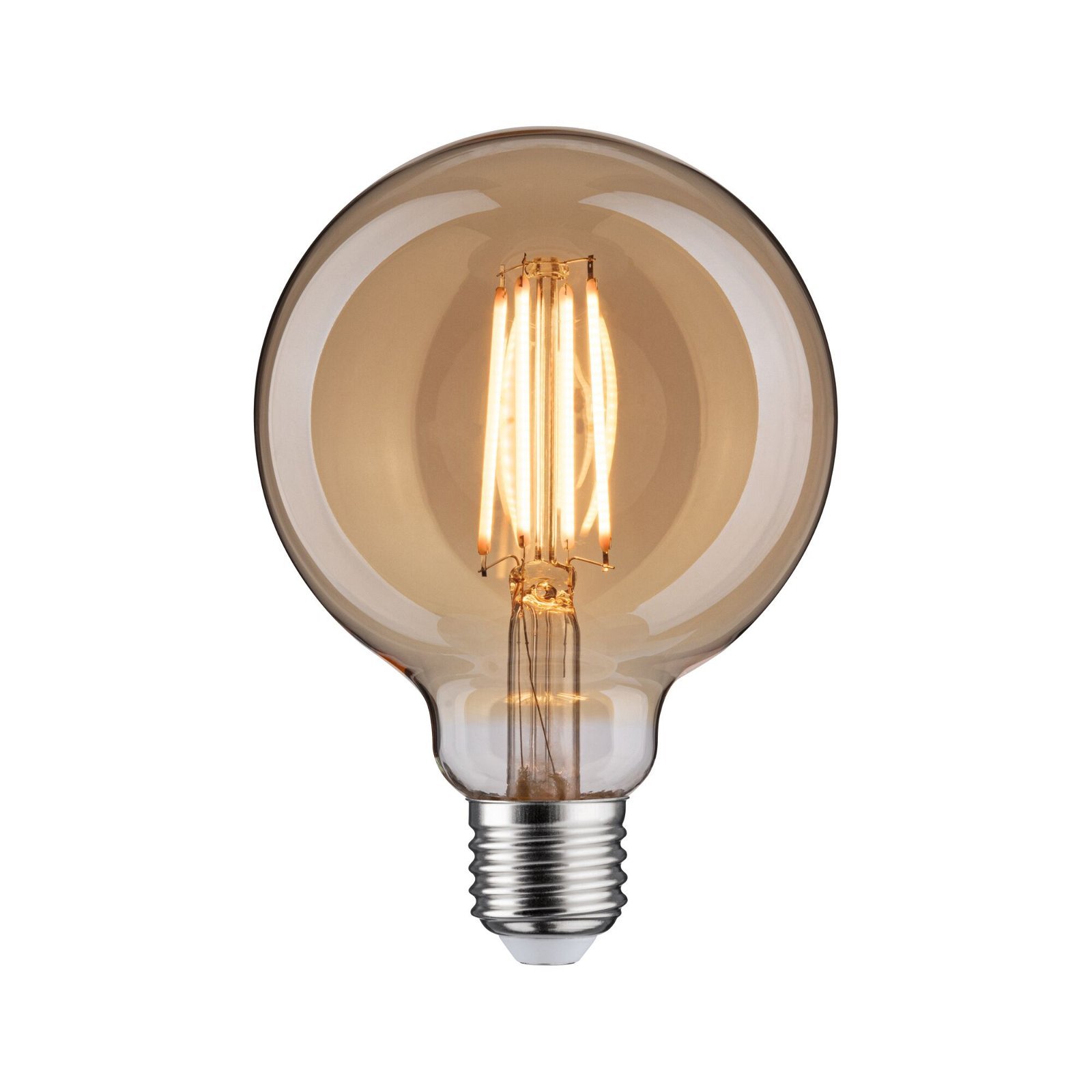 P 29189 1879 Filament 230V 3-krokové-stmívatelné LED Globe G95 E27 6W 1800K stmívatelné zlatá - PAULMANN