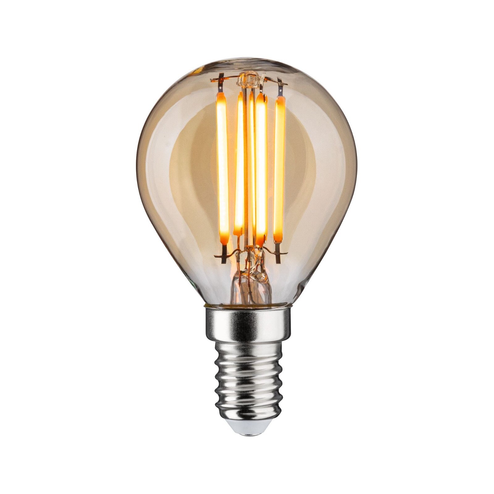 P 29190 1879 Filament 230V 3-krokové-stmívatelné LED kapka E14 3 Step Dim 4,9W 1800K stmívatelné zlatá - PAULMANN