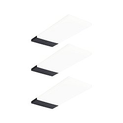 Obrázek pro produkt LED podskříňkové svítidlo Bredo s čidlem 3ks sada 4000K 3x2,5W 80x190mm 230/12V černá - PAULMANN
