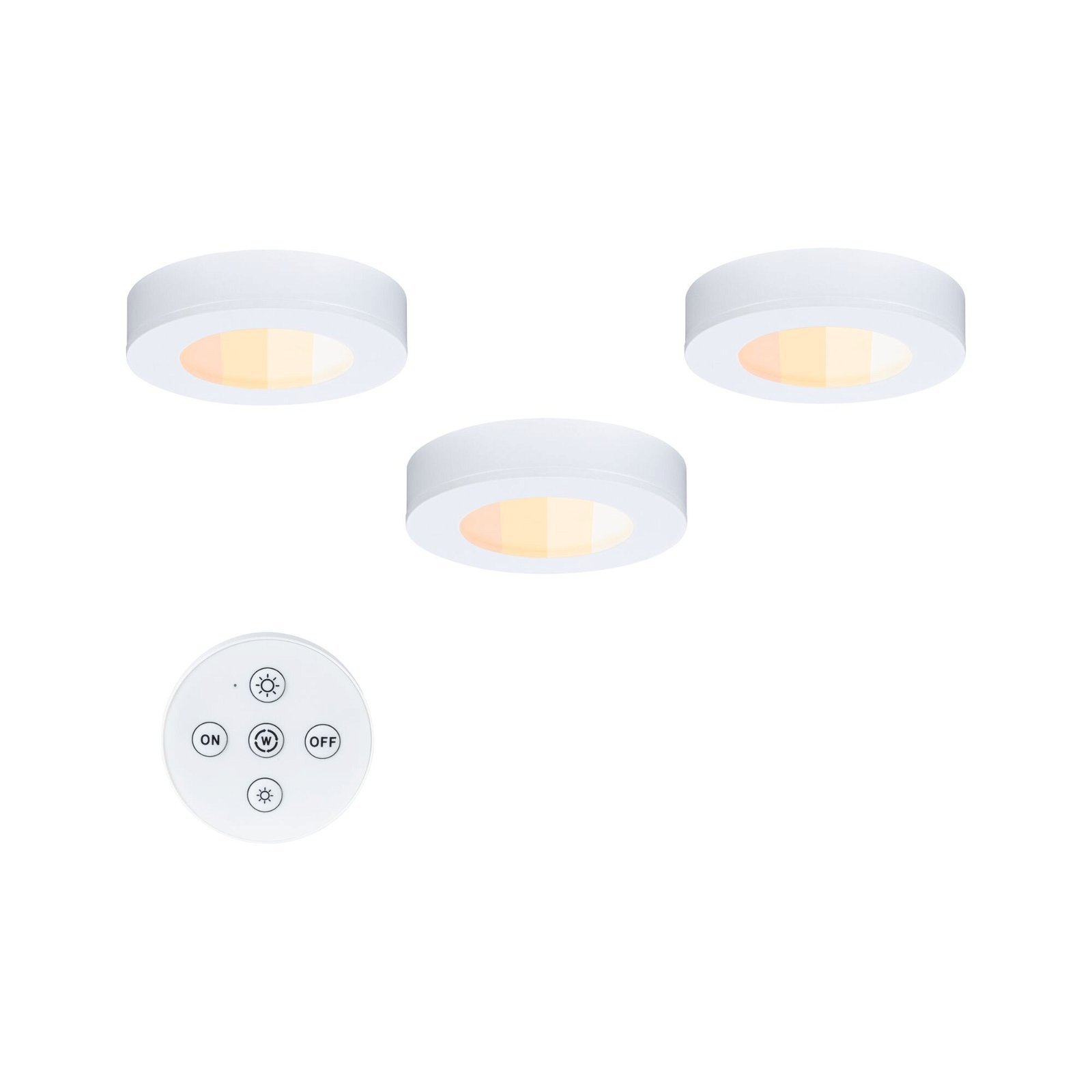 P 92127 LED podskříňkové svítidlo Batuno 3x2,1W 70mm 230/24V bílá - PAULMANN