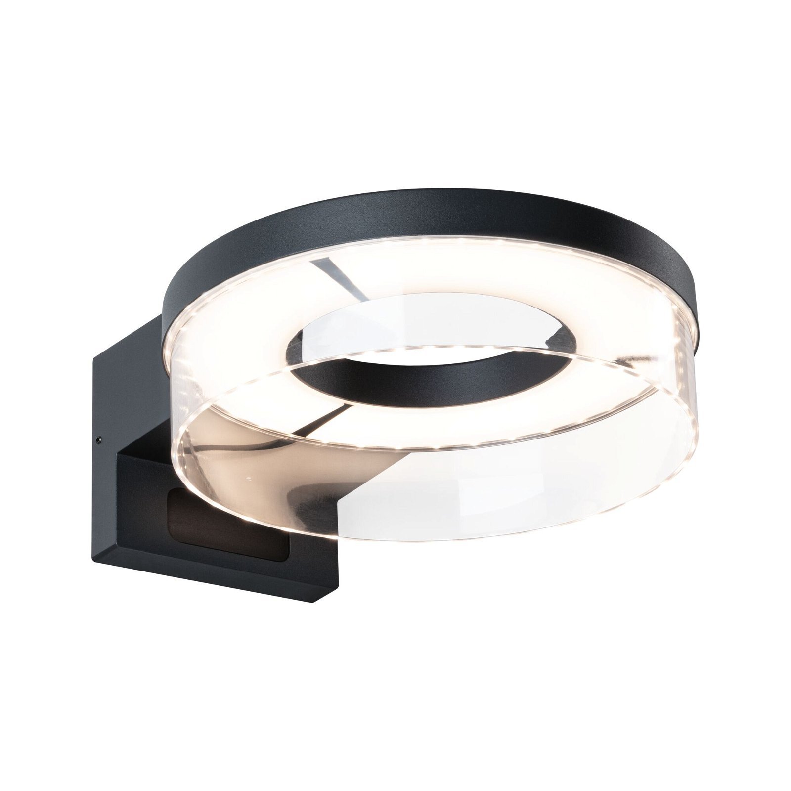 P 93111 LED venkovní nástěnné svítidlo Capea pohybové čidlo IP44 231mm 3000K 8 / 1x1,2W 230V antracit hliník - PAULMANN