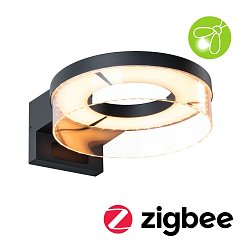 Obrázek pro produkt LED venkovní nástěnné svítidlo Smart Home Zigbee 3.0 Capea pohybové čidlo neláká hmyz IP44 231mm CCT 12,5W 230V antracit hliník - PAULMANN