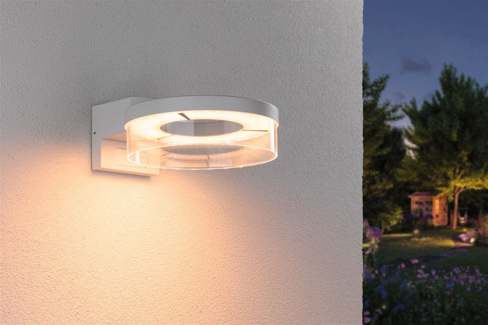P 93114 LED venkovní nástěnné svítidlo Smart Home Zigbee 3.0 Capea pohybové čidlo neláká hmyz IP44 231mm CCT 12,5W 230V bílá hliník - PAULMANN (obrázek 3)
