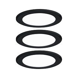 Obrázek pro produkt LED vestavná nábytková svítidla 3ks sada kruhové 65mm 3x2,5W 230/12V 4000K černá mat - PAULMANN